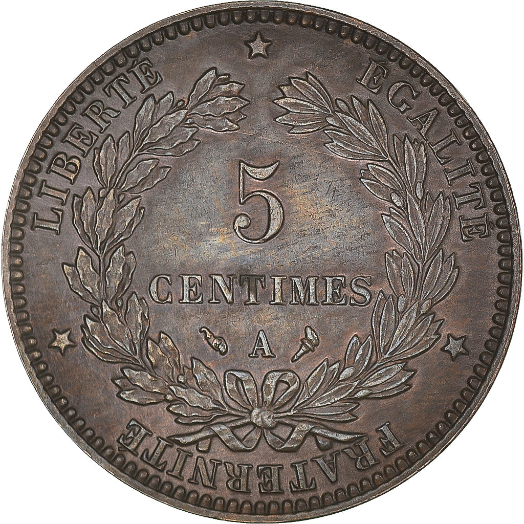 Münze, Frankreich, Cérès, 5 Centimes, 1897, Paris, Torche, SS+, Bronze
