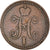 Munten, Rusland, Nicholas I, Kopek, 1842, St. Petersburg, ZF, Koper, KM:144.3