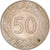 Münze, Iceland, 50 Kronur, 1970, SS+, Kupfer-Nickel, KM:19