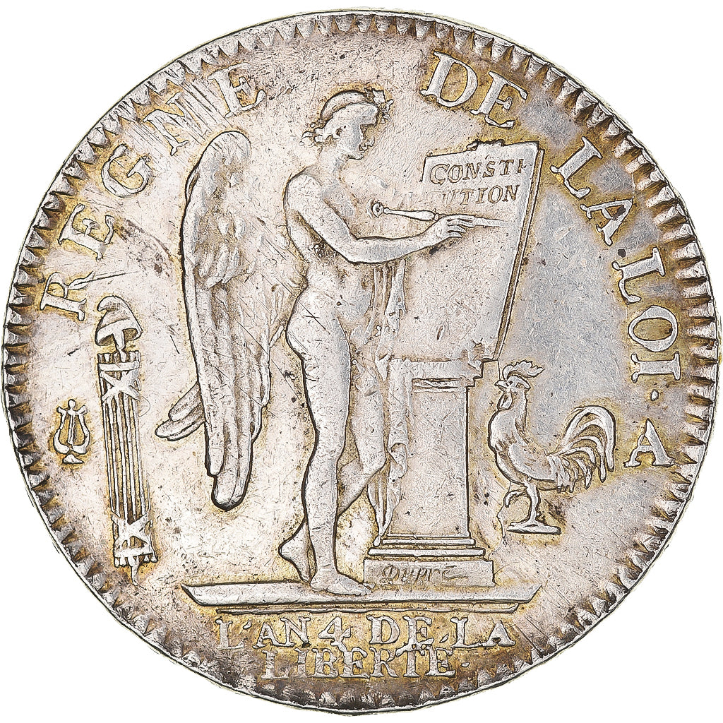 Moneda, Francia, Louis XVI, Écu de 6 livres françois, 1792