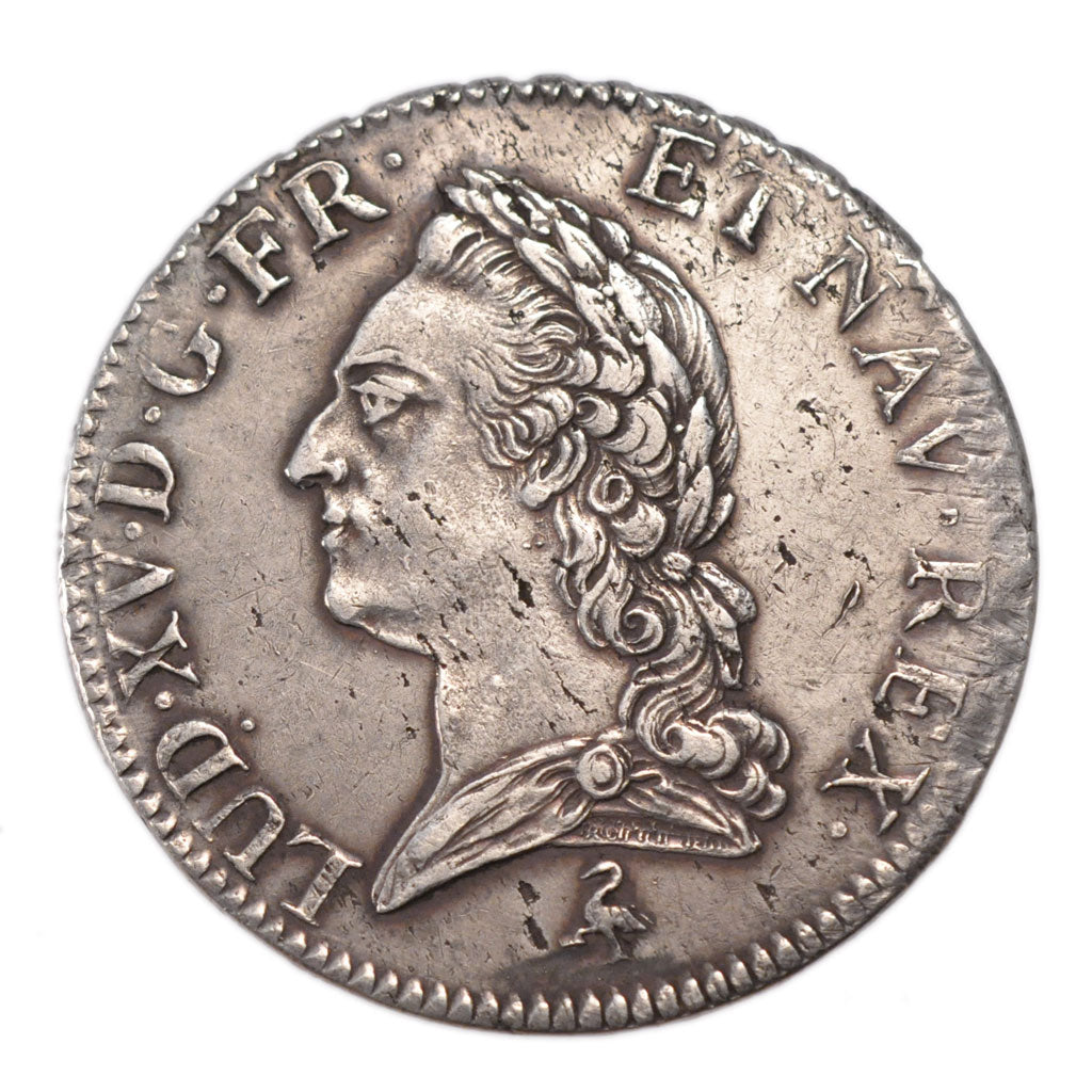 Francia, Louis XV, Écu à la vieille tête, Ecu, 1774, Paris, BB+, Argento,...