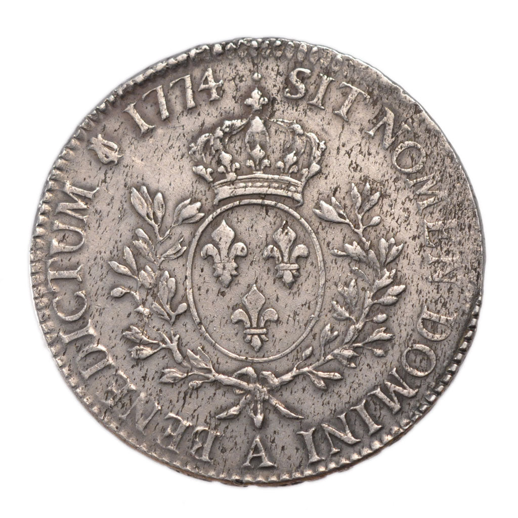 Francia, Louis XV, Écu à la vieille tête, Ecu, 1774, Paris, BB+, Argento,...
