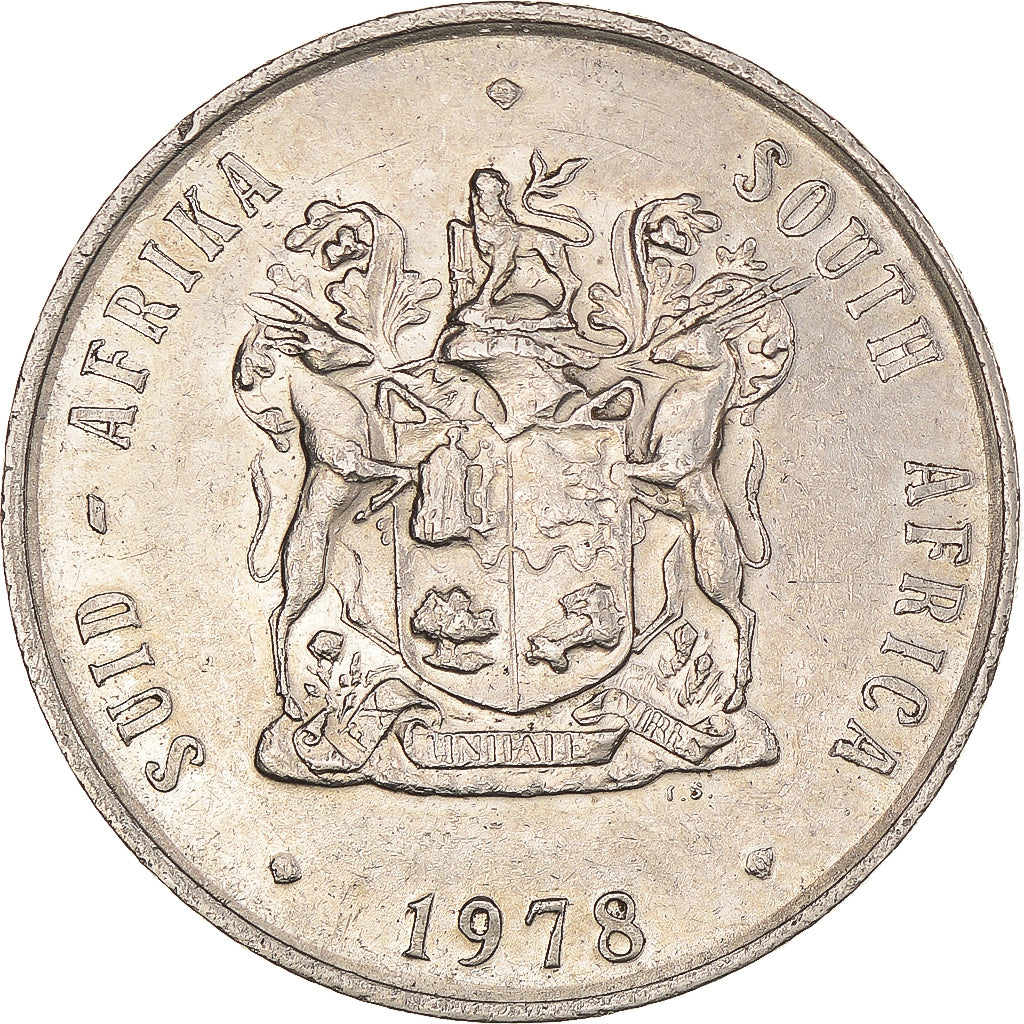 Moeda, África do Sul, Rand, 1978, AU(50-53), Níquel, KM:88a