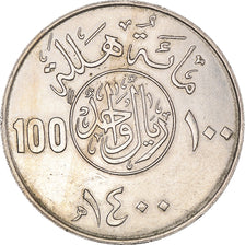 Coin, Saudi Arabia, UNITED KINGDOMS, 100 Halala, 1 Riyal, 1980/AH1400