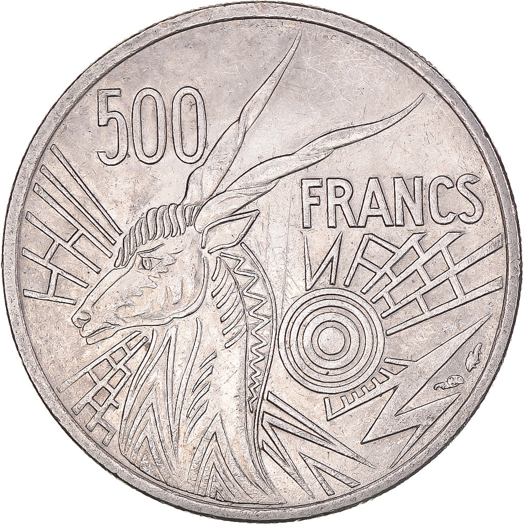 Münze, Zentralafrikanische Staaten, 500 Francs, 1977, Paris, VZ, Nickel, KM:12