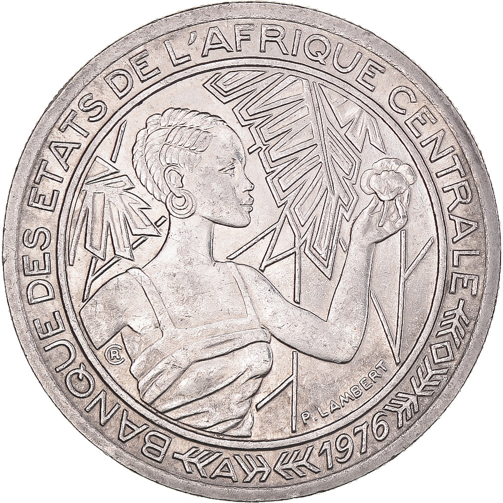Moneda, Estados del África central, 500 Francs, 1976, Paris, EBC, Níquel