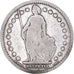 Moneta, Svizzera, Franc, 1886, Bern, MB, Argento, KM:24