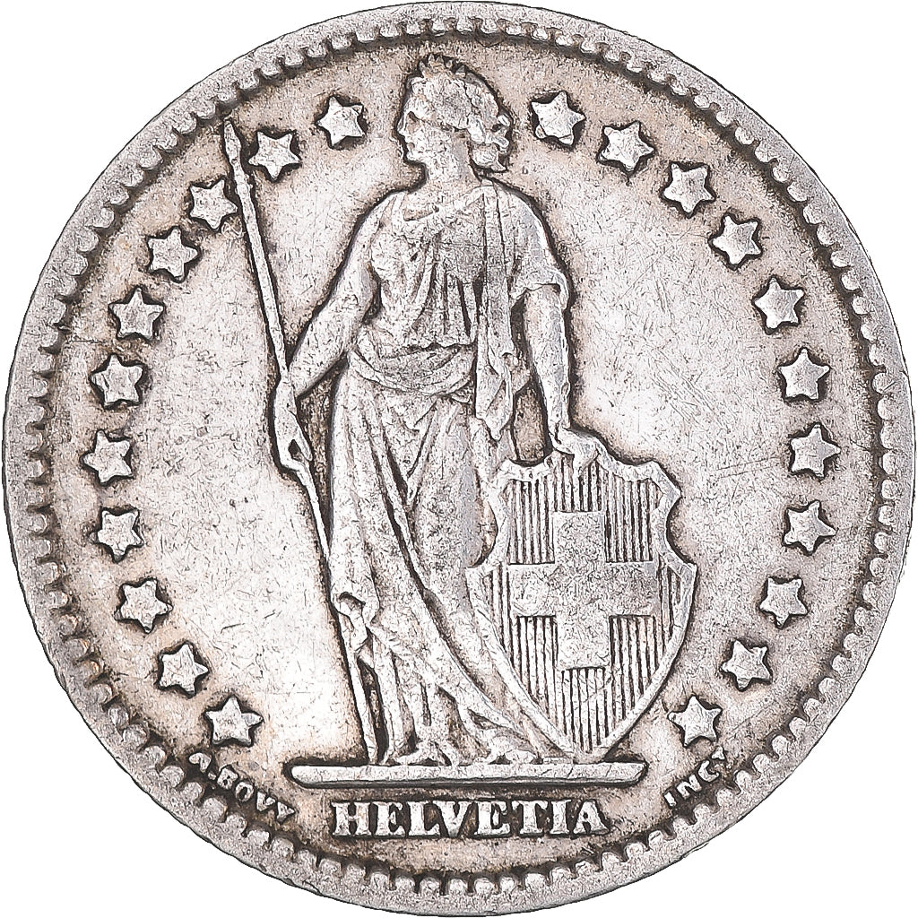Coin, Switzerland, Franc, 1909, Bern, EF(40-45), Silver, KM:24