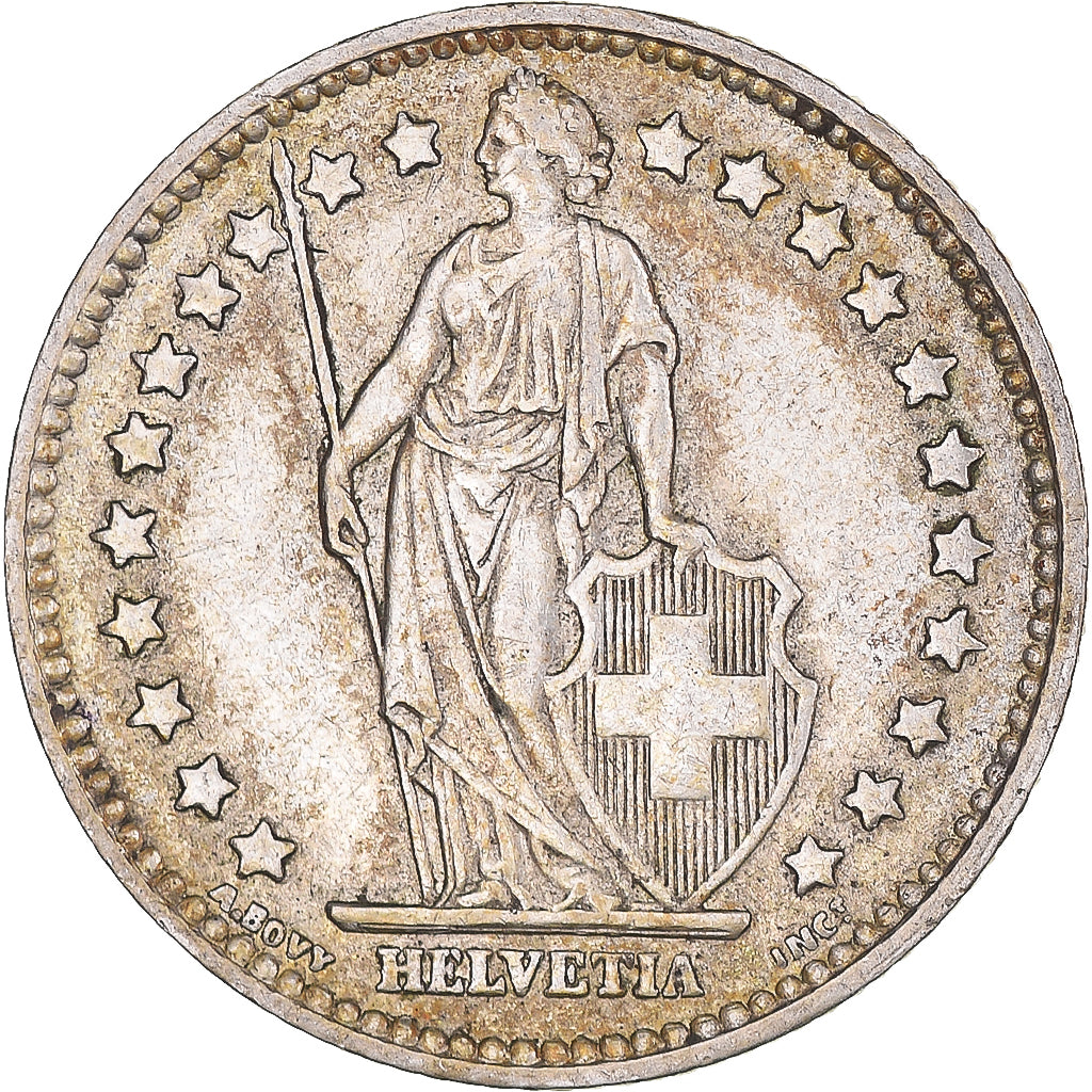 Munten, Zwitserland, Franc, 1957, Bern, ZF, Zilver, KM:24