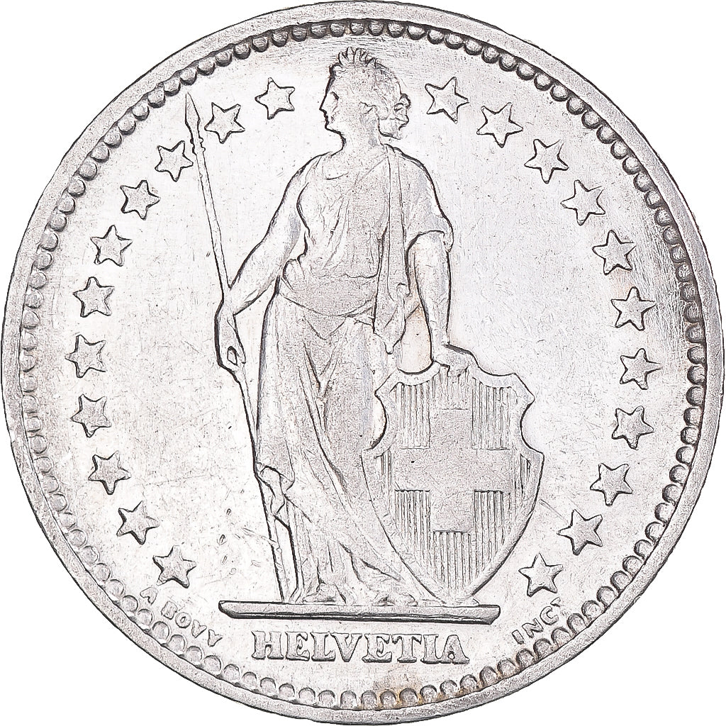 Monnaie, Suisse, 2 Francs, 1907, Bern, TTB+, Argent, KM:21