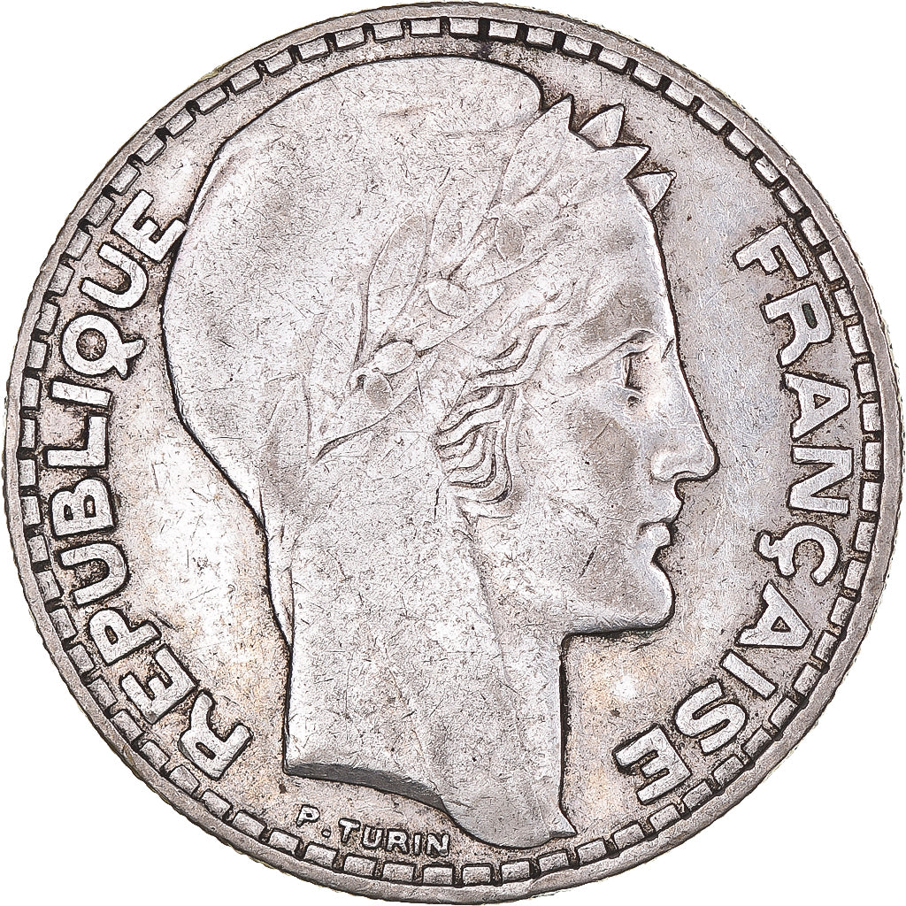 Coin, France, Turin, 20 Francs, 1933, Paris, Rameaux longs, EF(40-45), Silver