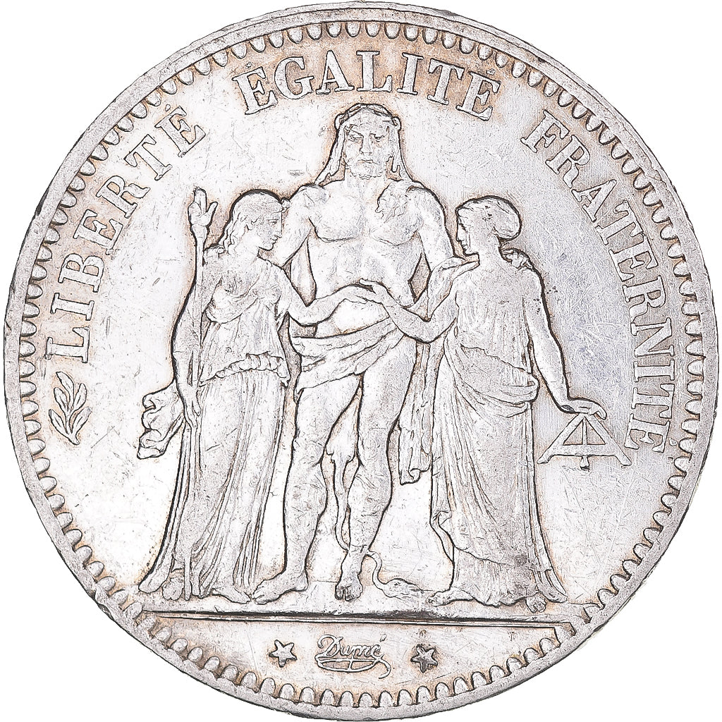 Coin, France, Hercule, 5 Francs, 1875, Paris, AU(50-53), Silver, KM:820.1
