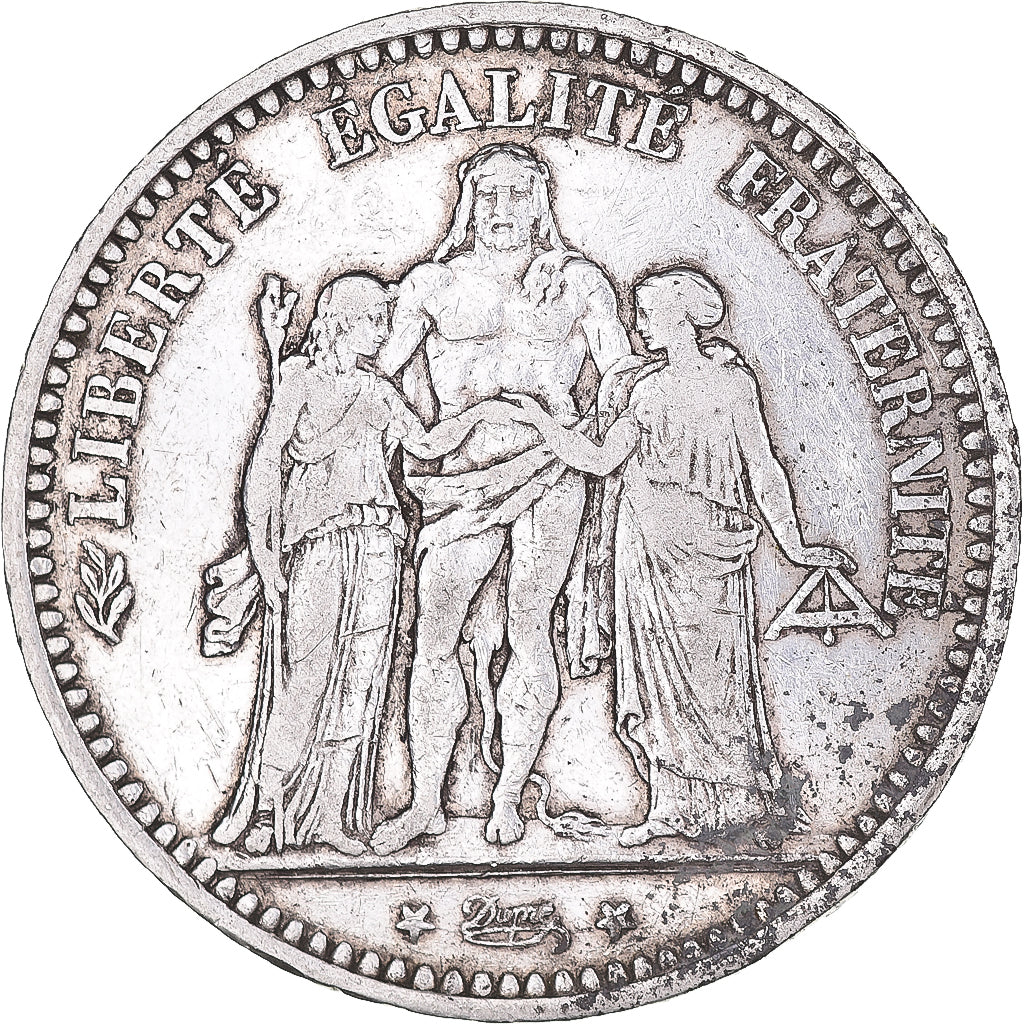 Coin, France, Hercule, 5 Francs, 1873, Paris, EF(40-45), Silver, KM:820.1