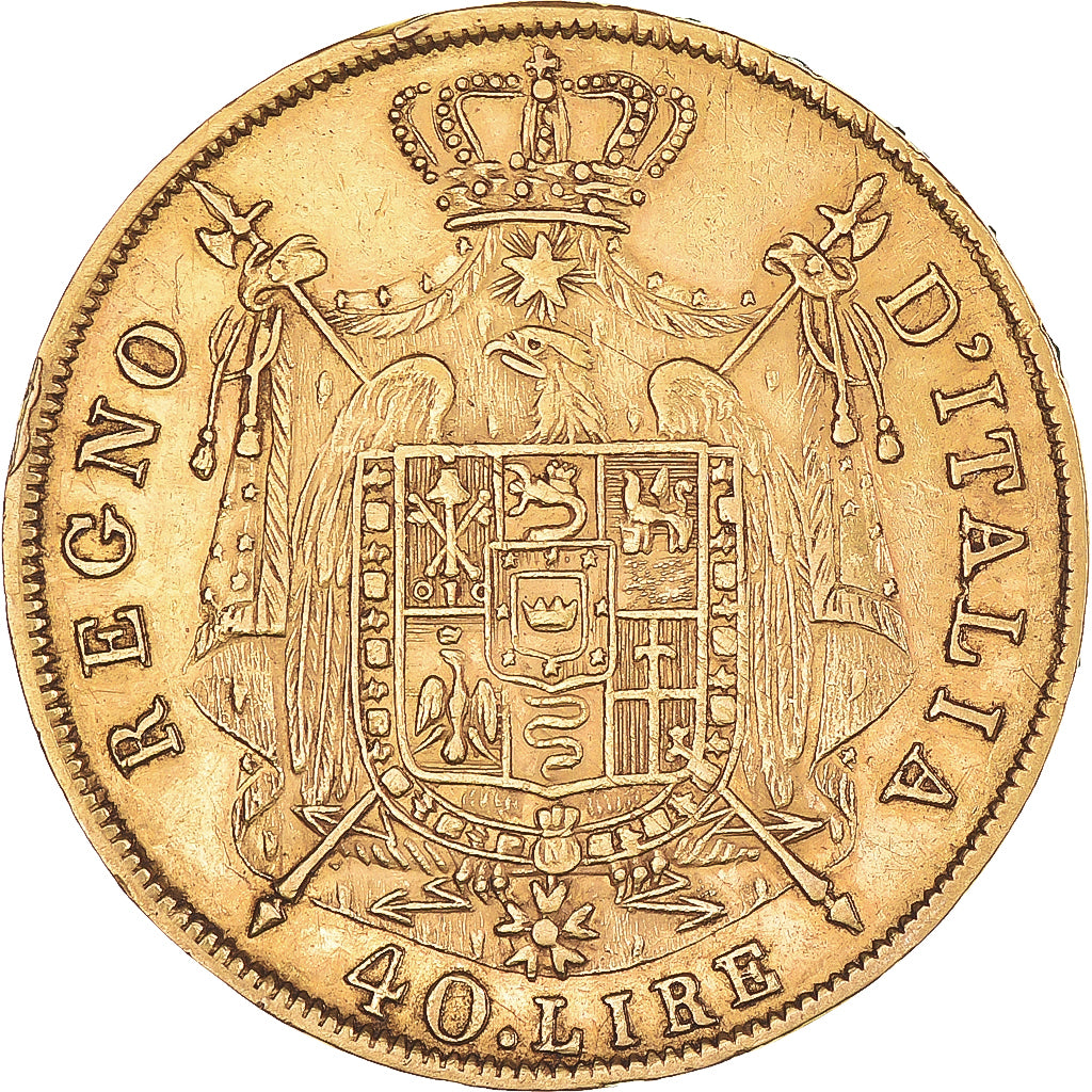 Coin, ITALIAN STATES, KINGDOM OF NAPOLEON, Napoleon I, 40 Lire, 1812, Milan
