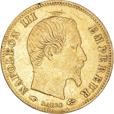 Moneta, Francja, Napoleon III, 5 Francs, 1858, Paris, EF(40-45), Złoto