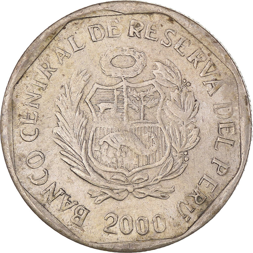 Monnaie, Pérou, Nuevo Sol, 2000, Lima, TTB, Cuivre-Nickel-Zinc (Maillechort)