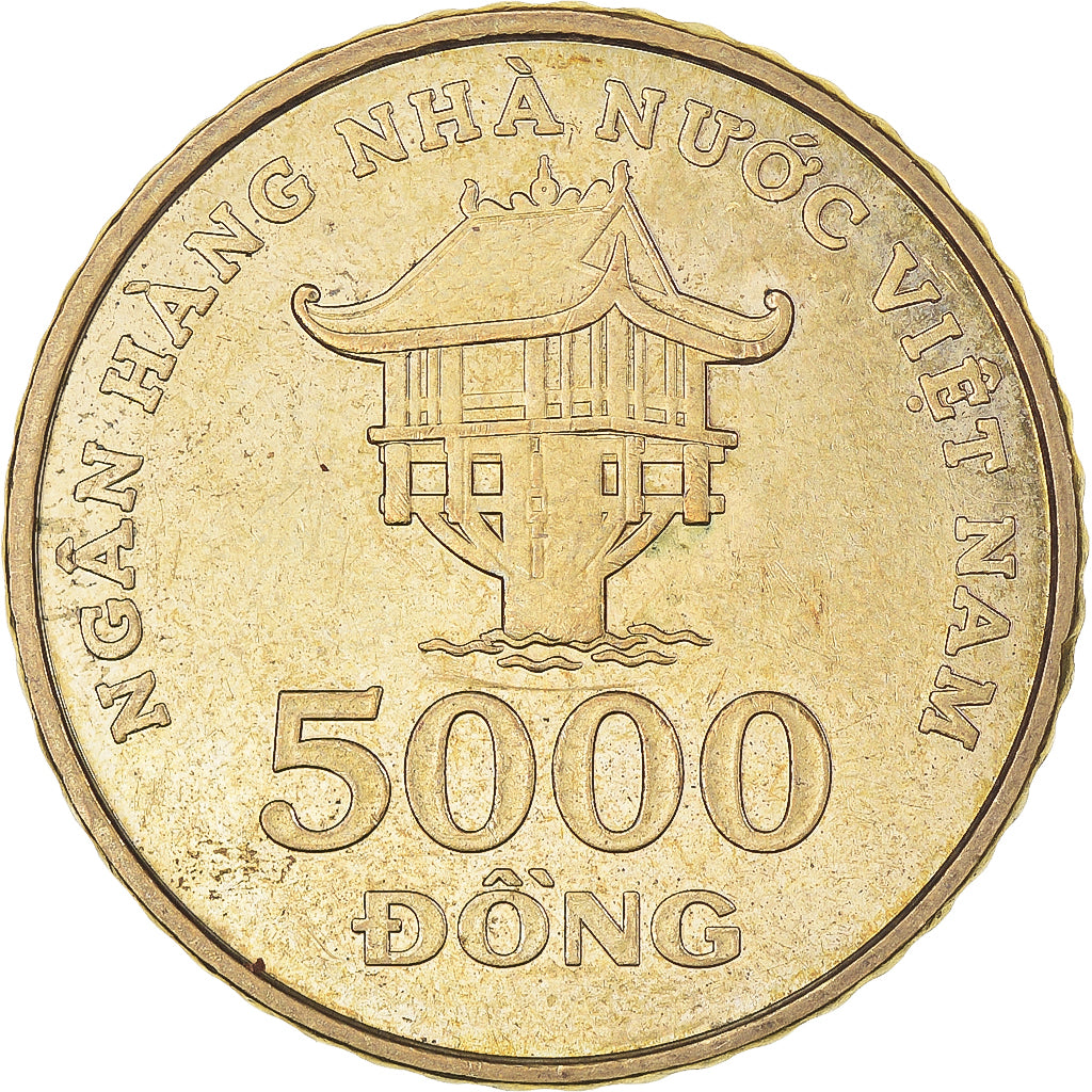Monnaie, Viet Nam, SOCIALIST REPUBLIC, 5000 Dông, 2003, Vantaa, SUP, Laiton