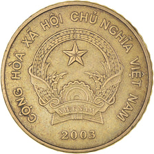 Coin, Vietnam, SOCIALIST REPUBLIC, 5000 Dông, 2003, Vantaa, EF(40-45), Brass