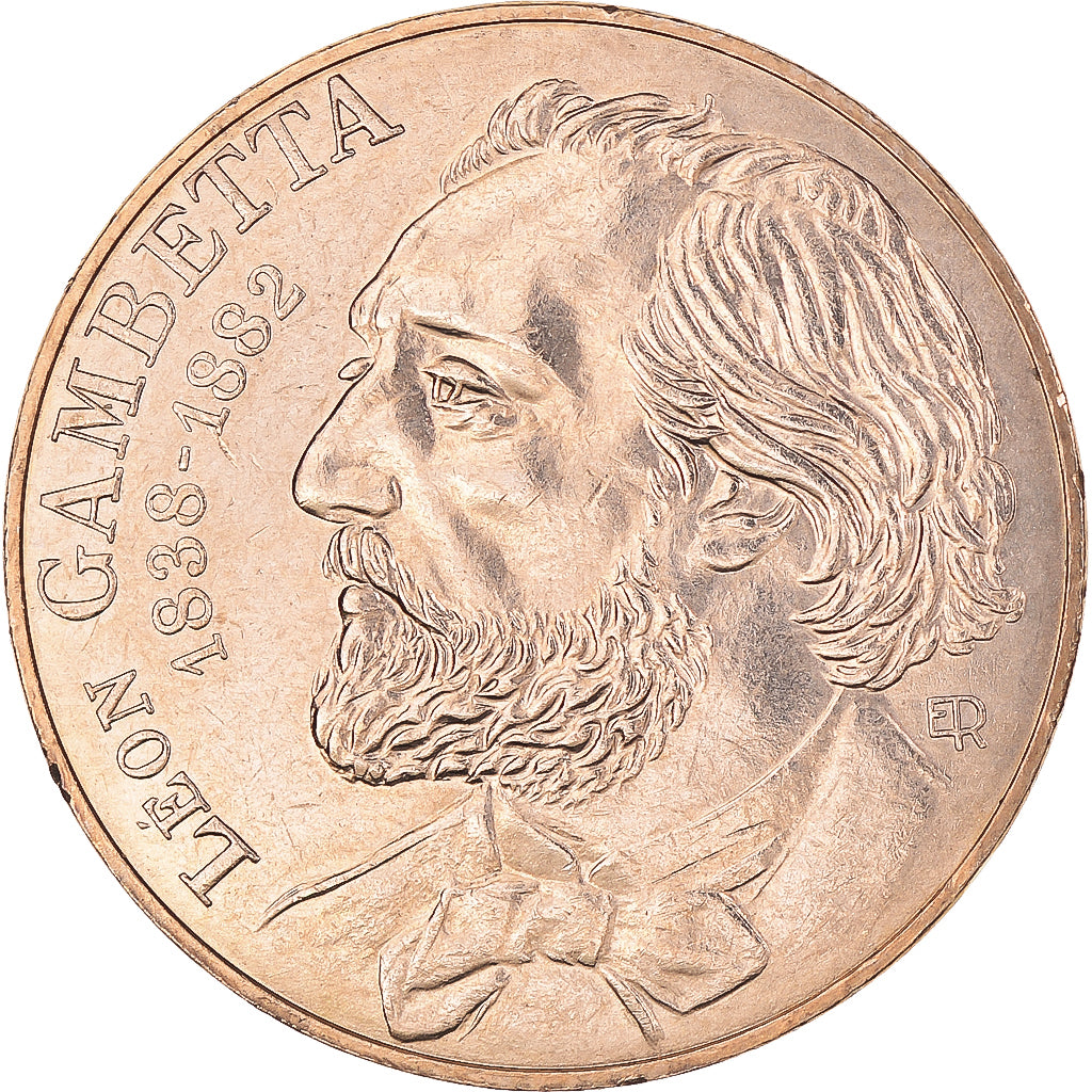 Münze, Frankreich, Gambetta, 10 Francs, 1982, VZ+, Nickel-Bronze, KM:950