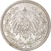 Coin, GERMANY - EMPIRE, 1/2 Mark, 1915, Berlin, AU(55-58), Silver, KM:17