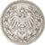 Coin, GERMANY - EMPIRE, 1/2 Mark, 1905, Stuttgart, VF(30-35), Silver, KM:17