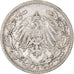 Coin, GERMANY - EMPIRE, 1/2 Mark, 1906, Stuttgart, EF(40-45), Silver, KM:17
