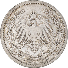 Coin, GERMANY - EMPIRE, 1/2 Mark, 1906, Berlin, VF(30-35), Silver, KM:17