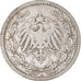 Coin, GERMANY - EMPIRE, 1/2 Mark, 1906, Berlin, VF(30-35), Silver, KM:17