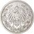 Coin, GERMANY - EMPIRE, 1/2 Mark, 1906, Berlin, EF(40-45), Silver, KM:17