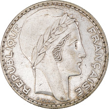 Monnaie, France, Turin, 20 Francs, 1933, Paris, Rameaux courts, TTB, Argent