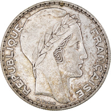 Monnaie, France, Turin, 20 Francs, 1933, Paris, Rameaux courts, TTB, Argent