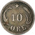 Moneta, Danimarca, Christian IX, 10 Öre, 1875, Copenhagen, MB, Argento