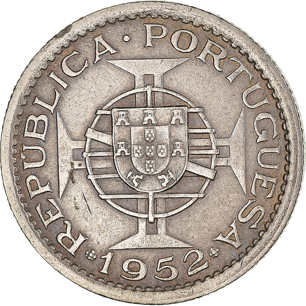 Coin, Guinea-Bissau, 2-1/2 Escudos, 1952, EF(40-45), Copper-nickel, KM:9