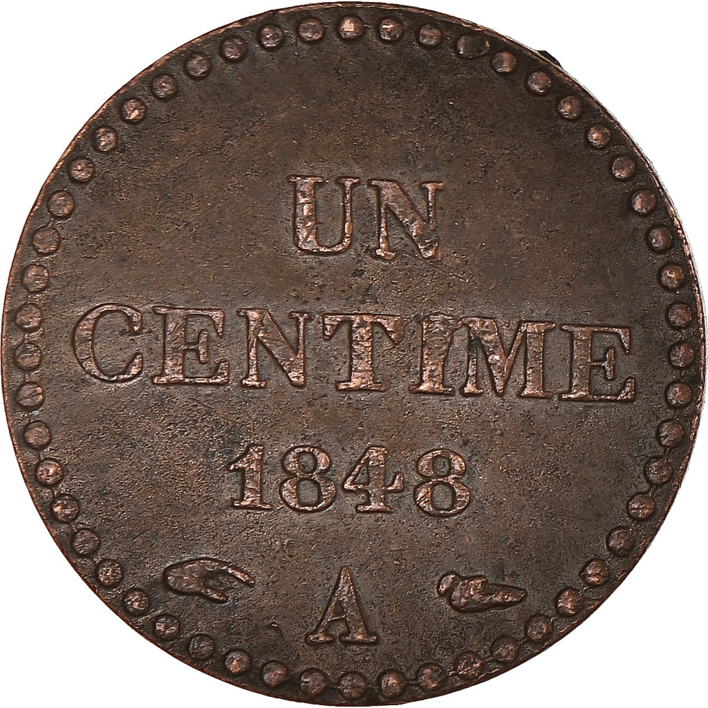 Monnaie, France, Dupré, Centime, 1848, Paris, TTB, Bronze, Gadoury:84, KM:754
