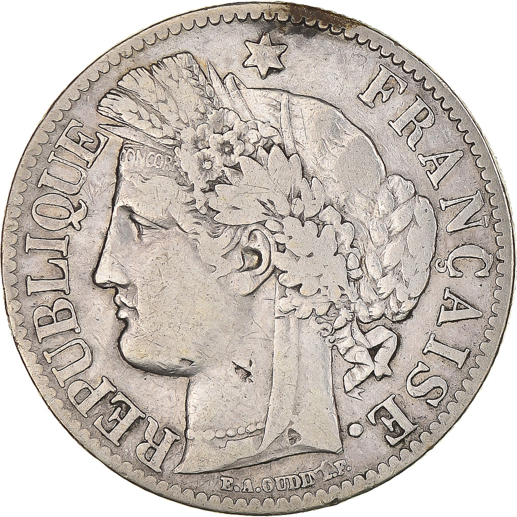Monnaie, France, Cérès, 2 Francs, 1881, Paris, TB+, Argent, Gadoury:530a