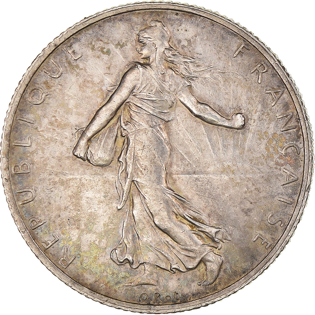 Coin, France, Semeuse, 2 Francs, 1919, Paris, EF(40-45), Silver, KM:845.1