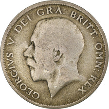 Coin, Great Britain, George V, 1/2 Crown, 1920, VF(20-25), Silver, KM:818.1a