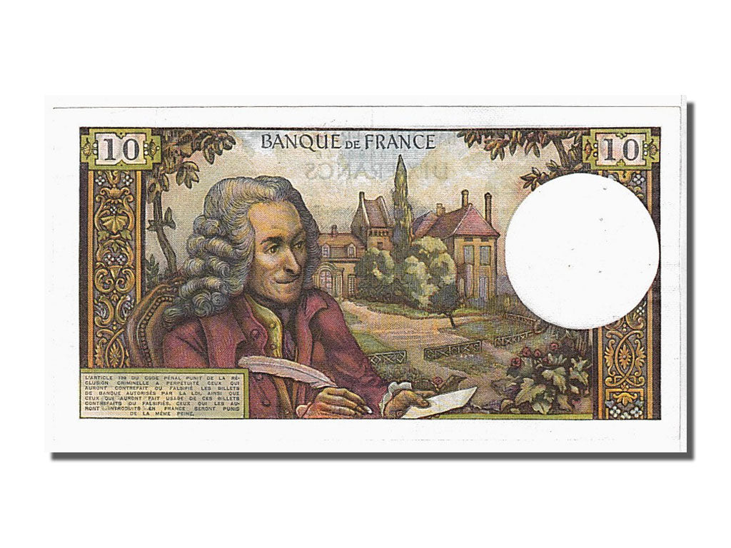 Banknote, France, 10 Francs, 10 F 1963-1973 ''Voltaire'', 1971, 1971-12-02