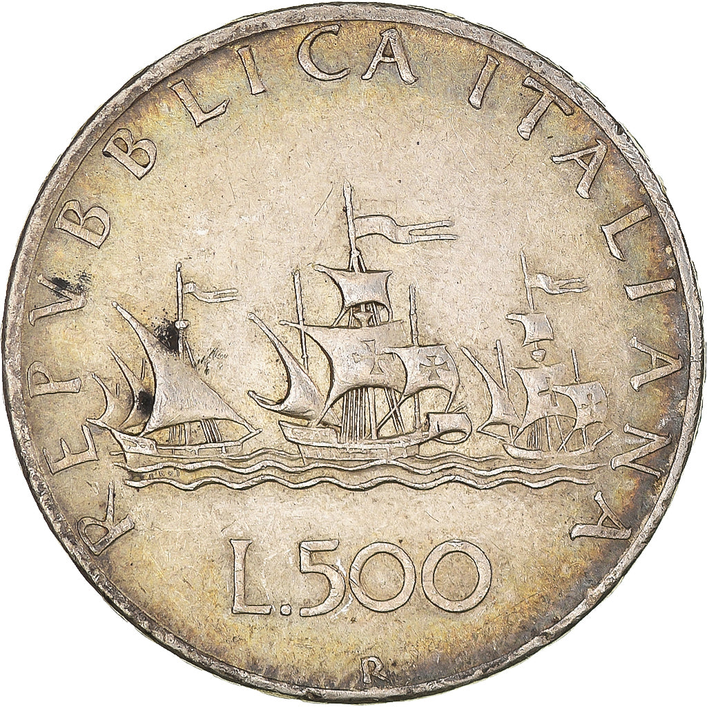 Coin, Italy, 500 Lire, 1958, Rome, EF(40-45), Silver, KM:98