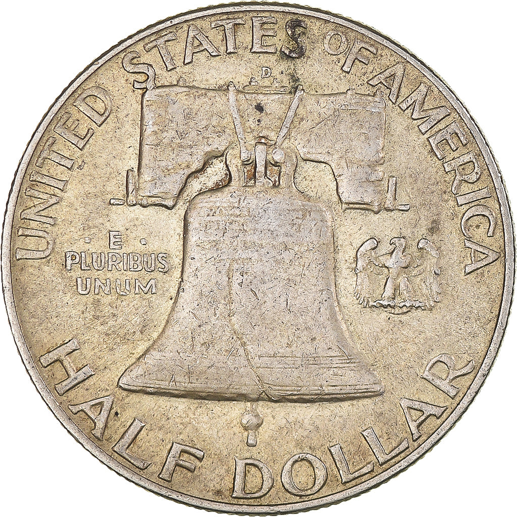 Monnaie, États-Unis, Franklin, Half Dollar, 1959, Denver, TTB+, Argent, KM:199