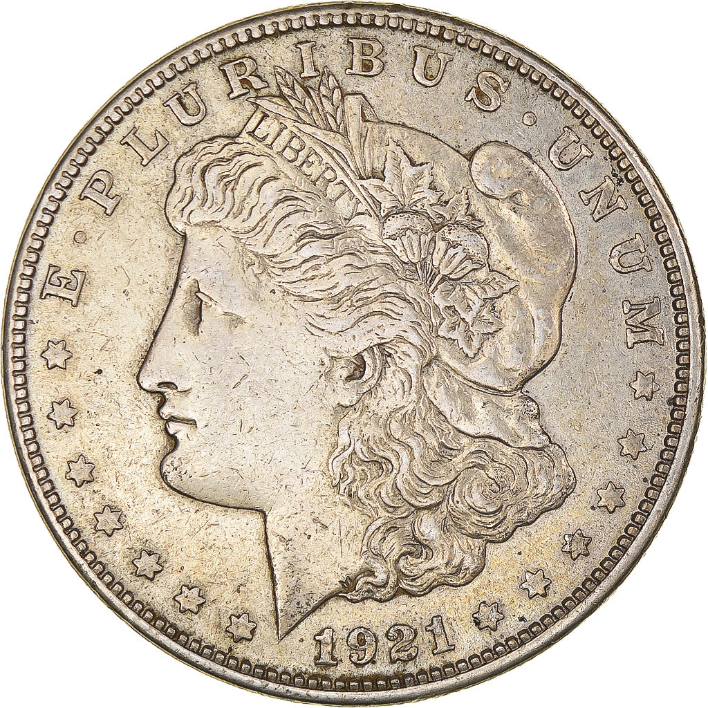 Monnaie, États-Unis, Morgan Dollar, Dollar, 1921, San Francisco, TTB+, Argent