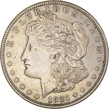 Monnaie, États-Unis, Morgan Dollar, Dollar, 1921, San Francisco, TTB+, Argent