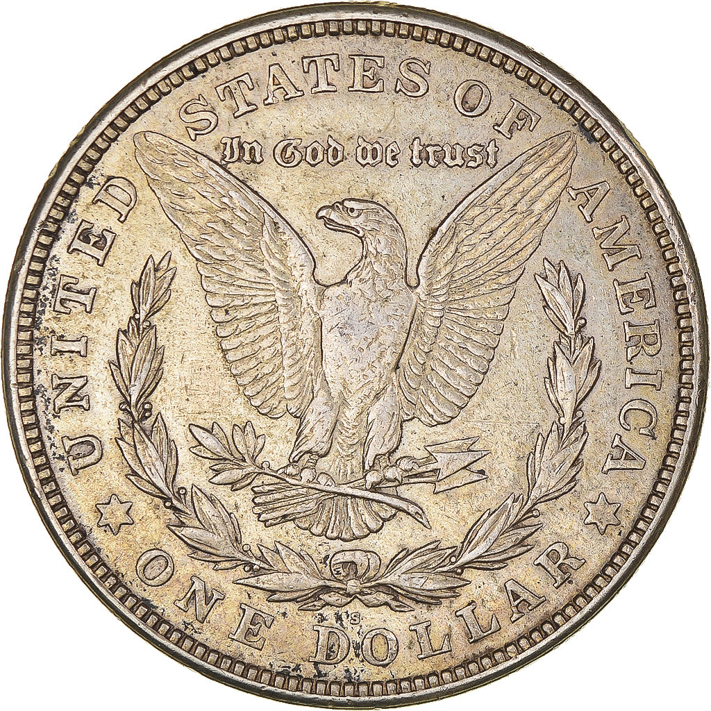 Monnaie, États-Unis, Morgan Dollar, Dollar, 1921, San Francisco, TTB+, Argent
