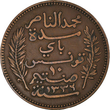 Coin, Tunisia, Muhammad al-Nasir Bey, 10 Centimes, 1914 (AH 1332), Paris