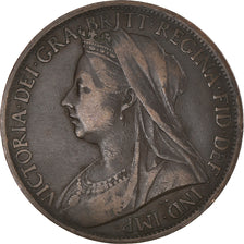 Coin, Great Britain, Victoria, Penny, 1901, VF(30-35), Bronze, KM:790