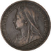 Coin, Great Britain, Victoria, Penny, 1901, VF(30-35), Bronze, KM:790