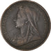 Coin, Great Britain, Victoria, Penny, 1900, VF(30-35), Bronze, KM:790
