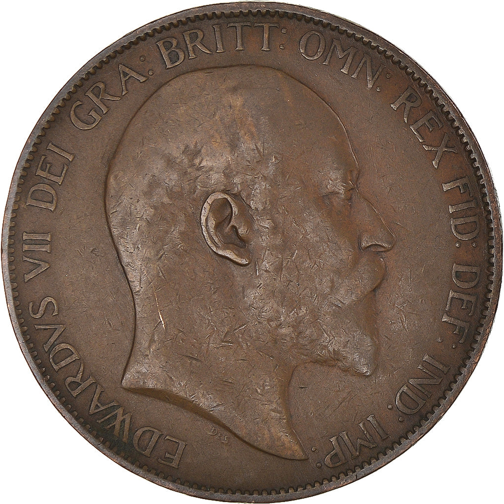 Coin, Great Britain, Edward VII, Penny, 1903, VF(30-35), Bronze, KM:794.2