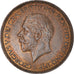 Coin, Great Britain, George V, 1/2 Penny, 1929, AU(55-58), Bronze, KM:837