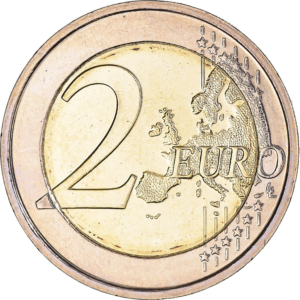 Belgium, Croix Rouge, 2 Euro, 2014, BU, AU(55-58), Bi-Metallic